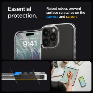 Оригинален гръб SPIGEN Ultra Hybrid - iPhone 15 Pro Max кристалнопрозрачен - Img 13