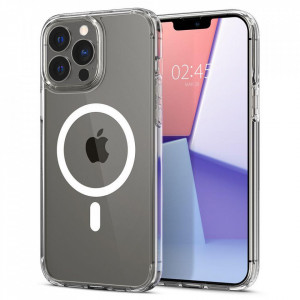 Оригинален гръб SPIGEN Ultra Hybrid MagSafe - iPhone 13 Pro бял - Img 2