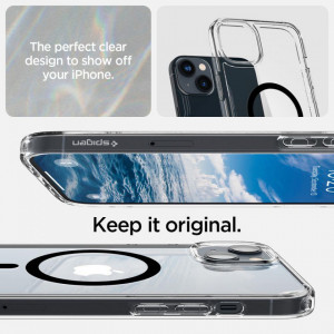 Оригинален гръб SPIGEN Ultra Hybrid MagSafe - iPhone 14 Plus черен - Img 9