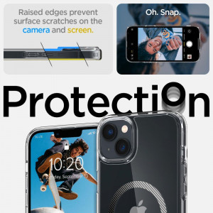 Оригинален гръб SPIGEN Ultra Hybrid MagSafe - iPhone 14 Plus Carbon Fiber - Img 11