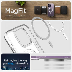 Оригинален гръб SPIGEN Ultra Hybrid MagSafe - iPhone 14 Pro кристалнопрозрачен мат - Img 11