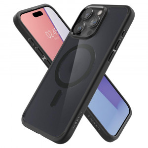 Оригинален гръб SPIGEN Ultra Hybrid MagSafe - iPhone 15 Pro Frost Black - Img 7