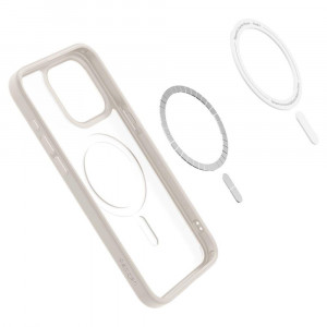Оригинален гръб SPIGEN Ultra Hybrid MagSafe - iPhone 15 Pro matte natural titanium - Img 6
