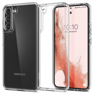 Оригинален гръб SPIGEN Ultra Hybrid - Samsung Galaxy S22 кристалнопрозрачен - Img 1