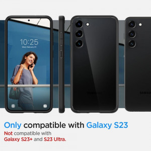Оригинален гръб SPIGEN Ultra Hybrid - Samsung Galaxy S23 черен мат - Img 7