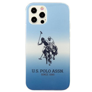 Оригинален гръб US POLO Gradient USHCP12MPCDGBL - iPhone 12 / 12 Pro син - Img 3
