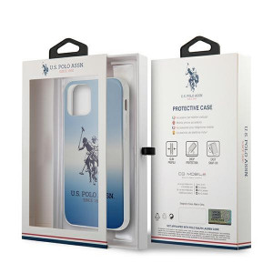 Оригинален гръб US POLO Gradient USHCP12MPCDGBL - iPhone 12 / 12 Pro син - Img 10