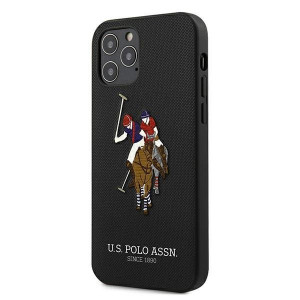 Оригинален гръб US POLO Polo Embroidery USHCP12LPUGFLBK - iPhone 12 Pro Max черен - Img 2