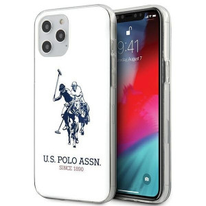 Оригинален гръб US POLO Shiny Big Logo USHCP12LTPUHRWH - iPhone 12 Pro Max бял - Img 1