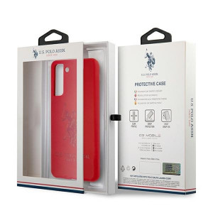 Оригинален гръб US POLO Silicone - Tone USHCS21MSLHRTRE - Samsung Galaxy S21+ 5G червен - Img 8