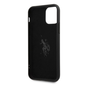 Оригинален гръб US POLO Silicone USHCN65sLHRBK - iPhone 11 Pro Max черен - Img 4