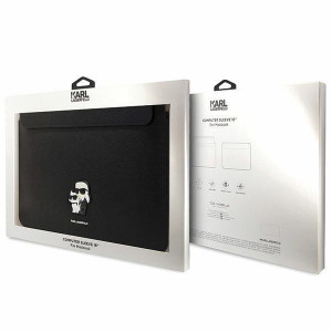 Оригинален калъф за лаптоп KARL LAGERFELD Saffiano Karl&Choupette KLCS16SAKCPMK 16" черен - Img 4