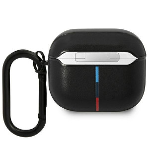Оригинален калъф за слушалки BMW Leather Curved Line BMA322PVTK - AirPods 3 черен - Img 2
