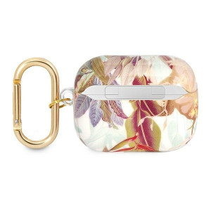 Оригинален калъф за слушалки GUESS Flower Strap GUAPHHFLU - AirPods Pro лилав - Img 2