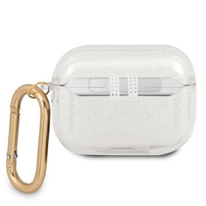 Оригинален калъф за слушалки GUESS Glitter GUAPUCG4GT - AirPods Pro прозрачен - Img 2