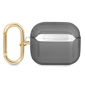 Оригинален калъф за слушалки GUESS Strap GUA3HHTSK - AirPods 3 черен - Img 2