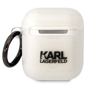 Оригинален калъф за слушалки Karl LAGERFELD Karl's Head KLA2HNIKTCT - AirPods 1 / 2 прозрачен - Img 2