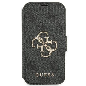 Оригинален калъф тип книга GUESS 4G Big Metal Logo GUBKP13L4GMGGR - iPhone 13 Pro сив - Img 2