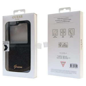 Оригинален калъф GUESS Glitter Script - Samsung Galaxy Z Flip5 черен - Img 8