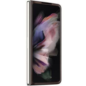 Оригинален калъф GUESS Leather 4G Triangle Strass - Samsung Galaxy Z Fold5 кафяв - Img 3