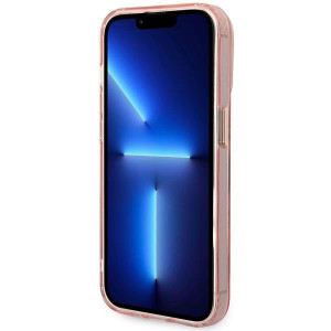 Оригинален полупрозрачен твърд гръб GUESS Gold Outline MagSafe GUHMP14XHTCMP - iPhone 14 Pro Max розов - Img 5