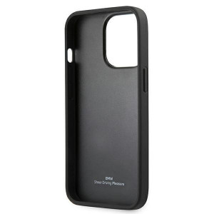 Оригинален твърд гръб от еко кожа BMW Leather Curve Perforate BMHCP13LRSPPR - iPhone 13 Pro червен - Img 7