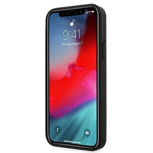 Оригинален твърд гръб от еко кожа BMW Leather Deboss BMHCP12SRCDPK - iPhone 12 mini черен - Img 5