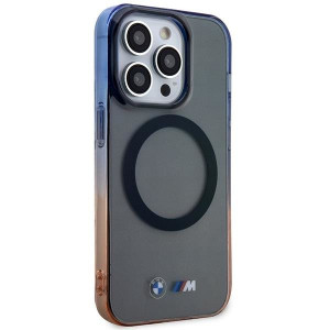 Оригинален твърд гръб BMW Gradient Bumper MagSafe BMHMP14LHTGE - iPhone 14 Pro сив - Img 4