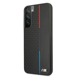 Оригинален твърд гръб BMW M Collection Triangles BMHCS22MTRTBK - Samsung Galaxy S22+ черен - Img 2