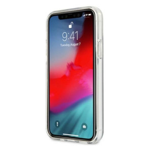 Оригинален твърд гръб BMW Motorsport Tricolor BMHCP12LSKTGT - iPhone 12 Pro Max прозрачен с лента - Img 5