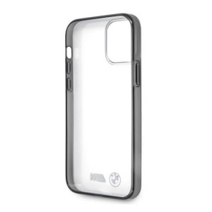 Оригинален твърд гръб BMW Sandblast BMHCP12LMBTOK - iPhone 12 Pro Max прозрачен с черна рамка - Img 7