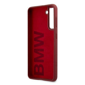Оригинален твърд гръб BMW Silicone Signature BMHCS21MSLBLRE - Samsung Galaxy S21+ 5G червен - Img 7