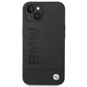 Оригинален твърд гръб BMW Silicone Signature BMHMP14MSLBLBK MagSafe - iPhone 14 Plus черен - Img 4