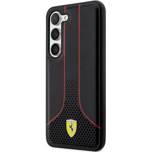 Оригинален твърд гръб FERRARI Perforated 296 P FEHCS23MPCSK - Samsung Galaxy S23+ черен - Img 2