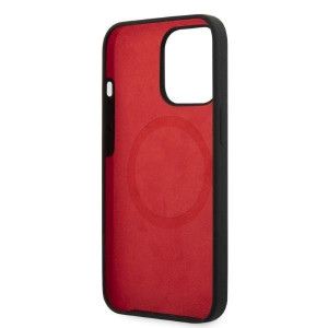 Оригинален твърд гръб FERRARI Silicone MagSafe FESSIHMP13LBK - iPhone 13 Pro черен - Img 7