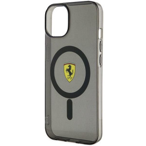 Оригинален твърд гръб FERRARI Translucent MagSafe FEHMP14MURKK - iPhone 14 Plus черен полупрозрачен - Img 6
