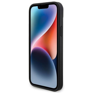 Оригинален твърд гръб FERRARI Twist Metal Logo - iPhone 15 Plus черен - Img 5