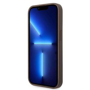 Оригинален твърд гръб GUESS 4G Big Metal Logo GUHCP15L4GMGBR - iPhone 15 Pro кафяв - Img 5