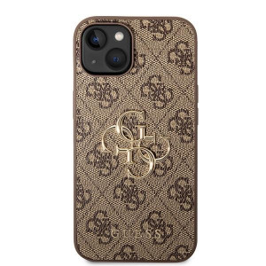 Оригинален твърд гръб GUESS 4G Big Metal Logo GUHCP15M4GMGBR - iPhone 15 Plus кафяв - Img 3