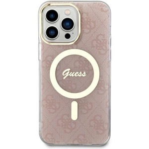 Оригинален твърд гръб GUESS 4G GUHMP14XH4STP - iPhone 14 Pro Max розов - Img 3