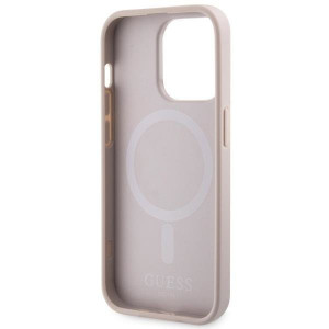 Оригинален твърд гръб GUESS GCube Stripes MagSafe GUHMP14LHGCFSEP - iPhone 14 Pro розов - Img 7