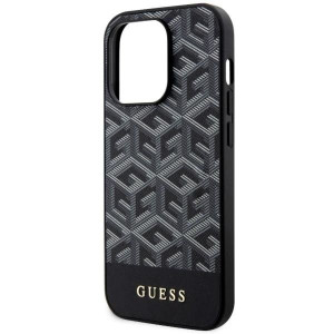 Оригинален твърд гръб GUESS GCube Stripes MagSafe GUHMP14XHGCFSEK - iPhone 14 Pro Max черен - Img 6