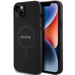 Оригинален твърд гръб GUESS GUHMP15MPSAHMCK - iPhone 15 Plus черен - Img 1