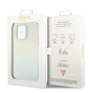 Оригинален твърд гръб GUESS IML Faceted Mirror Disco Iridescent - iPhone 13 Pro многоцветен - Img 8