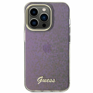 Оригинален твърд гръб GUESS IML Faceted Mirror Disco Iridescent GUHCP15SHDECMP - iPhone 15 розов - Img 3