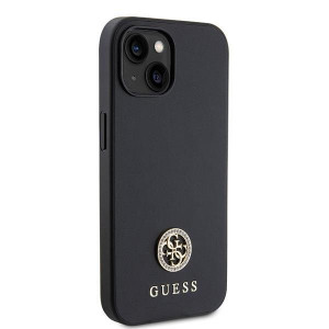 Оригинален твърд гръб GUESS Strass Metal Logo GUHCP15MPS4DGPK - iPhone 15 Plus черен - Img 4