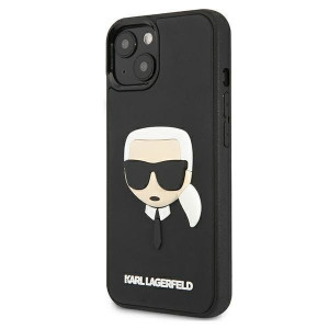 Оригинален твърд гръб KARL LAGERFELD 3D Rubber Karl's Head KLHCP13SKH3DBK - iPhone 13 mini черен - Img 2