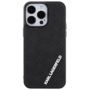 Оригинален твърд гръб KARL LAGERFELD 3D Rubber Multi Logo - iPhone 15 Pro Max черен - Img 3