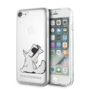 Оригинален твърд гръб KARL LAGERFELD Choupette Fun KLHCI8CFNRC - iPhone 7 / 8 / SE (2nd gen) / SE (3rd gen) прозрачен - Img 1