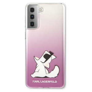 Оригинален твърд гръб KARL LAGERFELD Choupette Fun KLHCS21MCFNRCPI - Samsung Galaxy S21+ 5G розов - Img 3